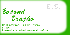 botond drajko business card